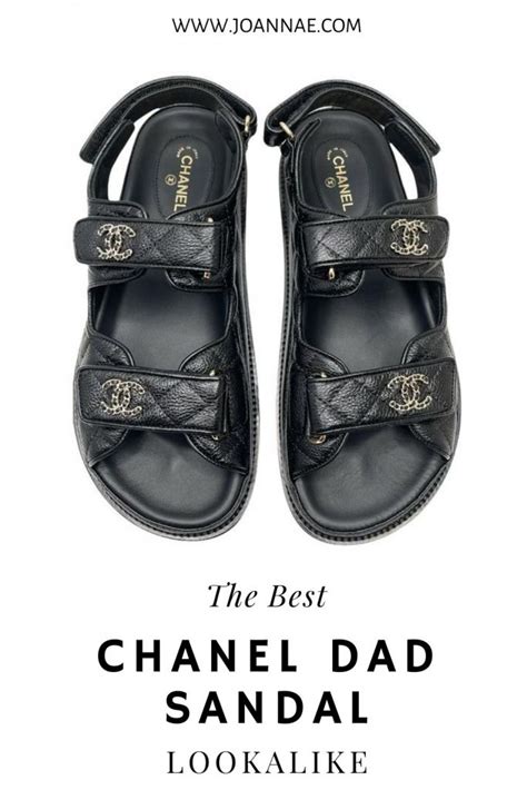 chanel dupe dad sandals